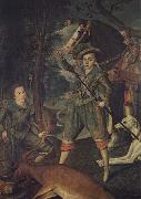 Robert Peake the Elder Henry Frederick,Prince of Wales and Sir John Harrington Spain oil painting reproduction